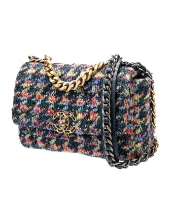 Chanel Tweed Medium 19 Flap Bag