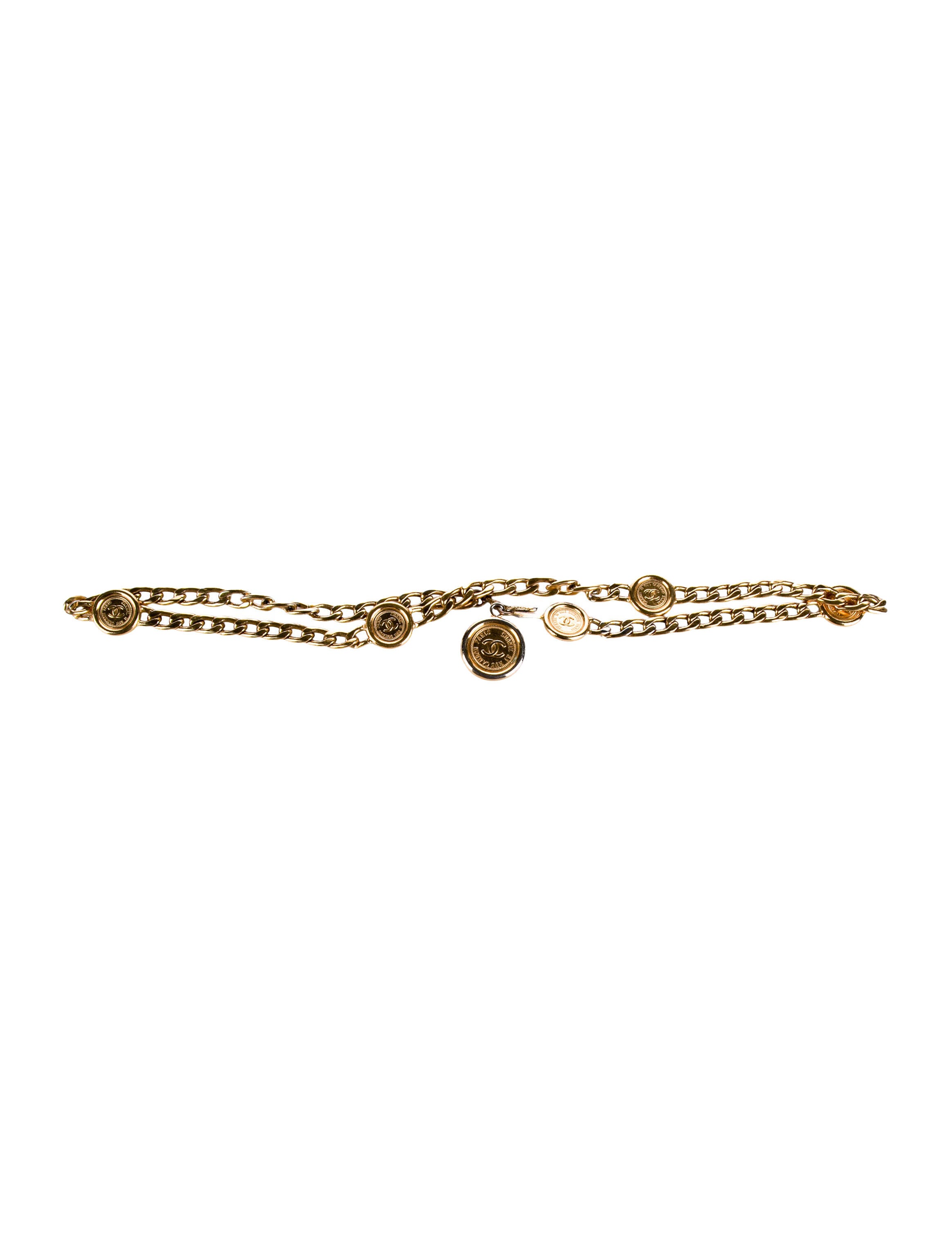 Chanel Medallion Interlocking CC Logo Waist Belt