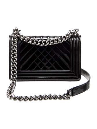 Chanel Small Patent Boy Bag