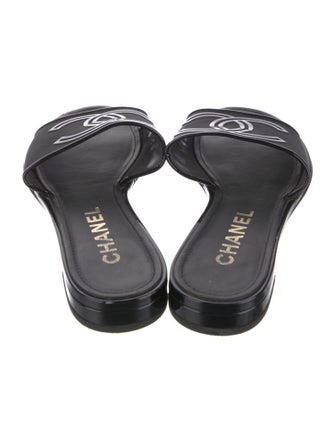 Chanel 2021 Interlocking CC Logo Slides