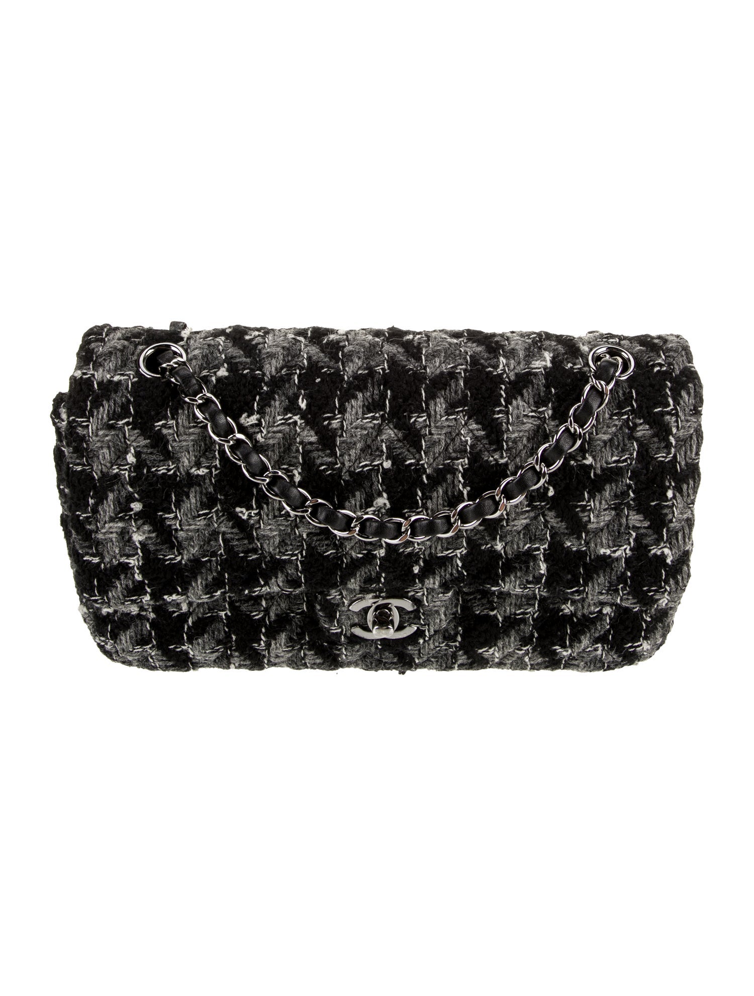 Chanel Medium Tweed Double Flap Bag