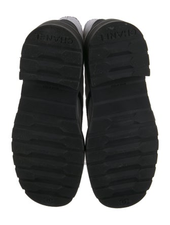 Chanel 2022 Interlocking CC Logo Combat Boots