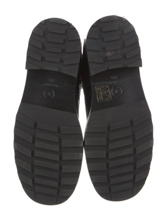 Chanel Interlocking CC Logo Leather Combat Boots