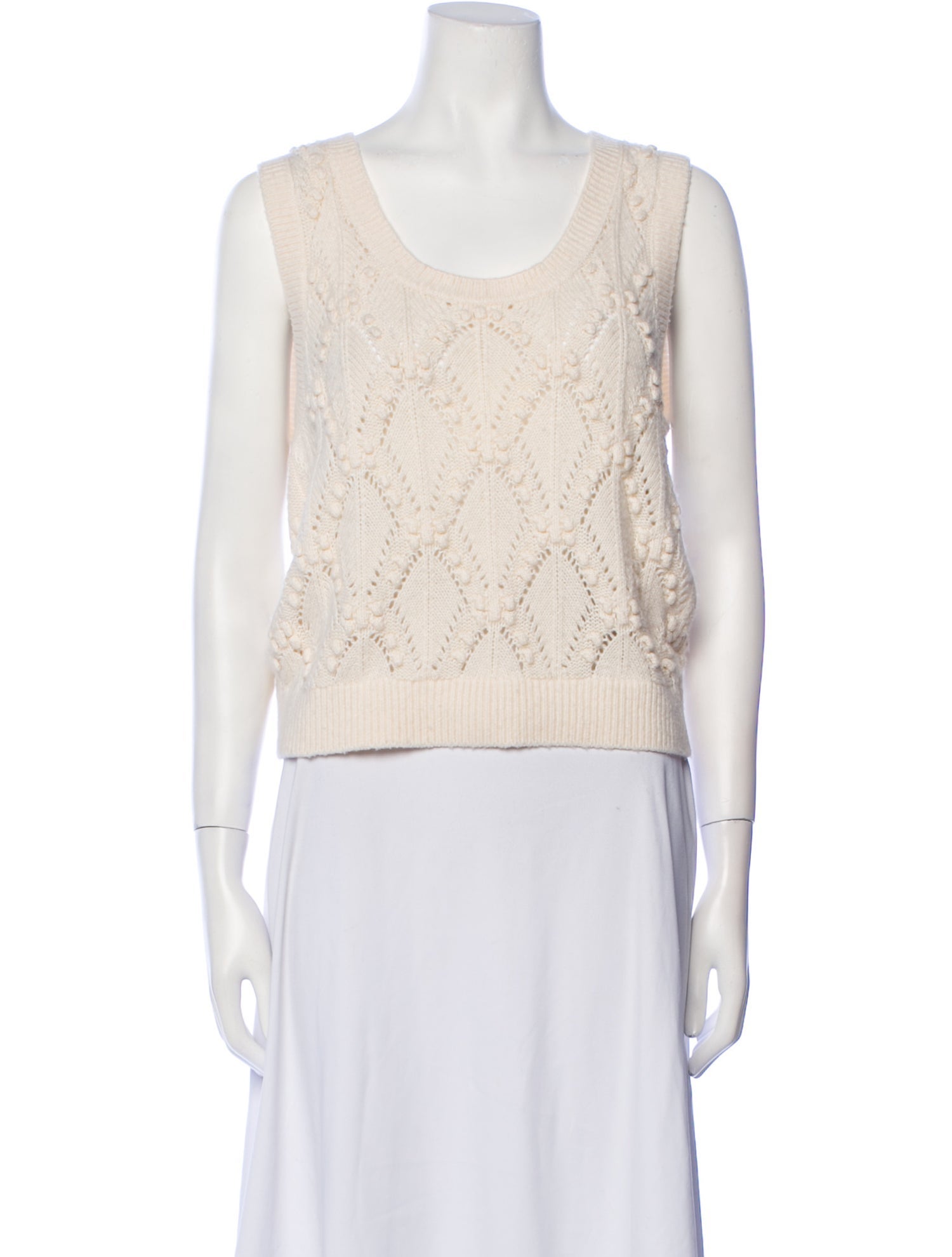 Chanel 2021 Cashmere Sleeveless Top