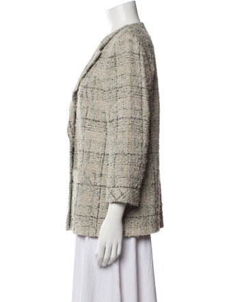 Chanel 2016 Plaid Print Blazer