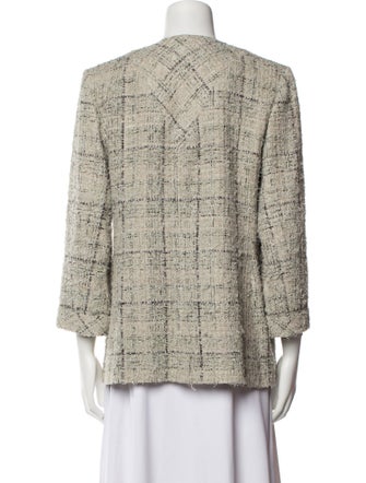 Chanel 2016 Plaid Print Blazer