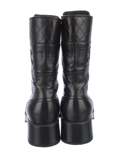 Chanel 2022 Interlocking CC Logo Combat Boots
