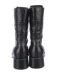 Chanel 2022 Interlocking CC Logo Combat Boots
