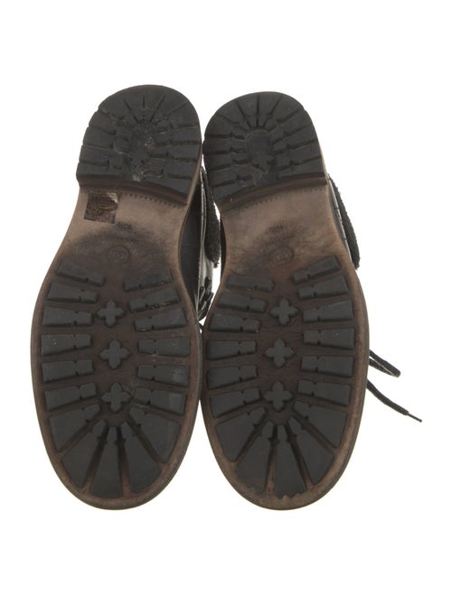 Chanel Leather Lace-Up Boots