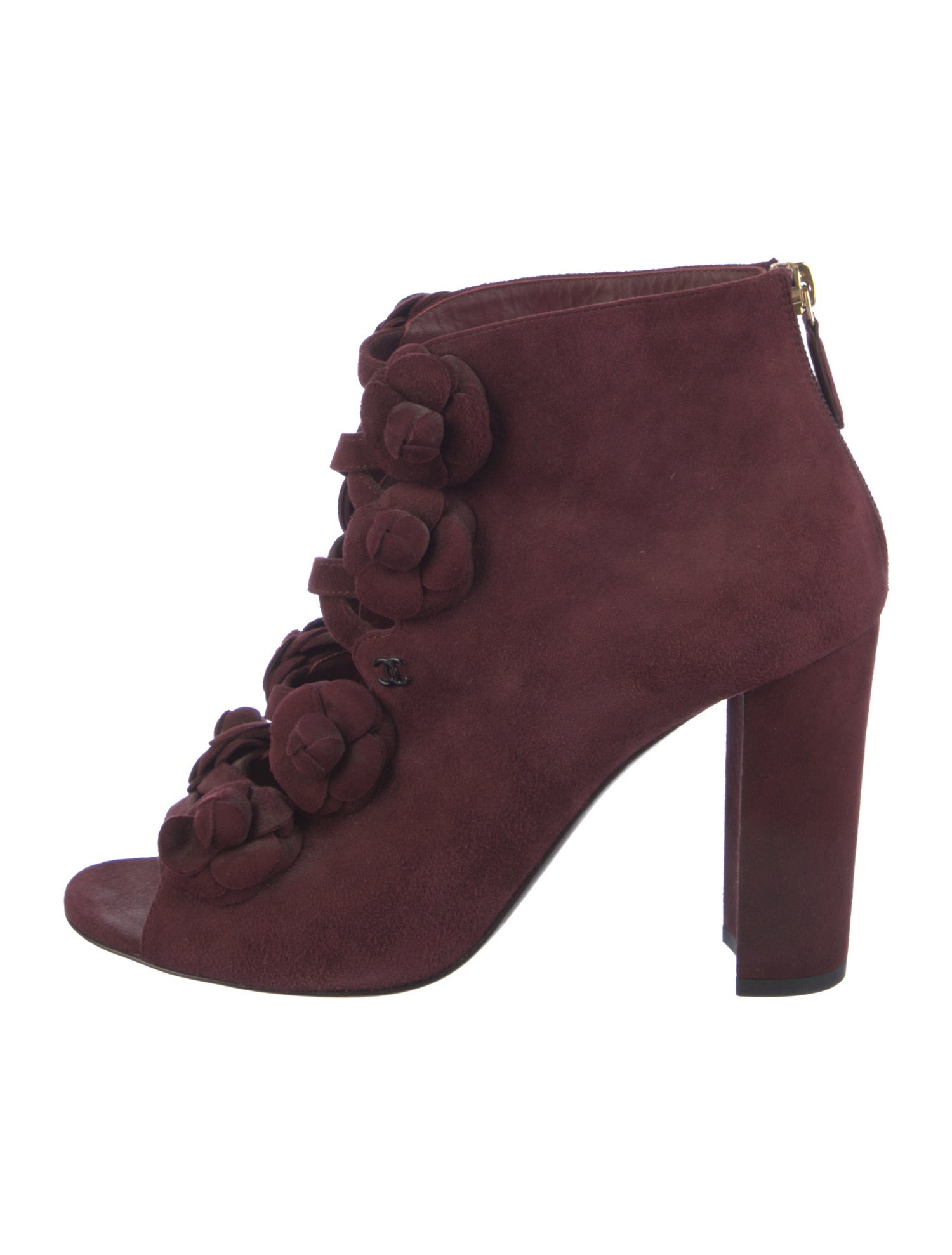 Chanel 2017 Interlocking CC Logo Lace-Up Boots