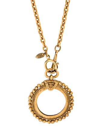 Chanel Vintage Mirror Pendant Necklace