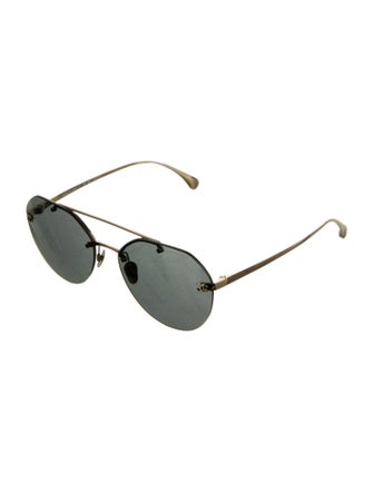 Chanel Interlocking CC Logo Aviator Sunglasses