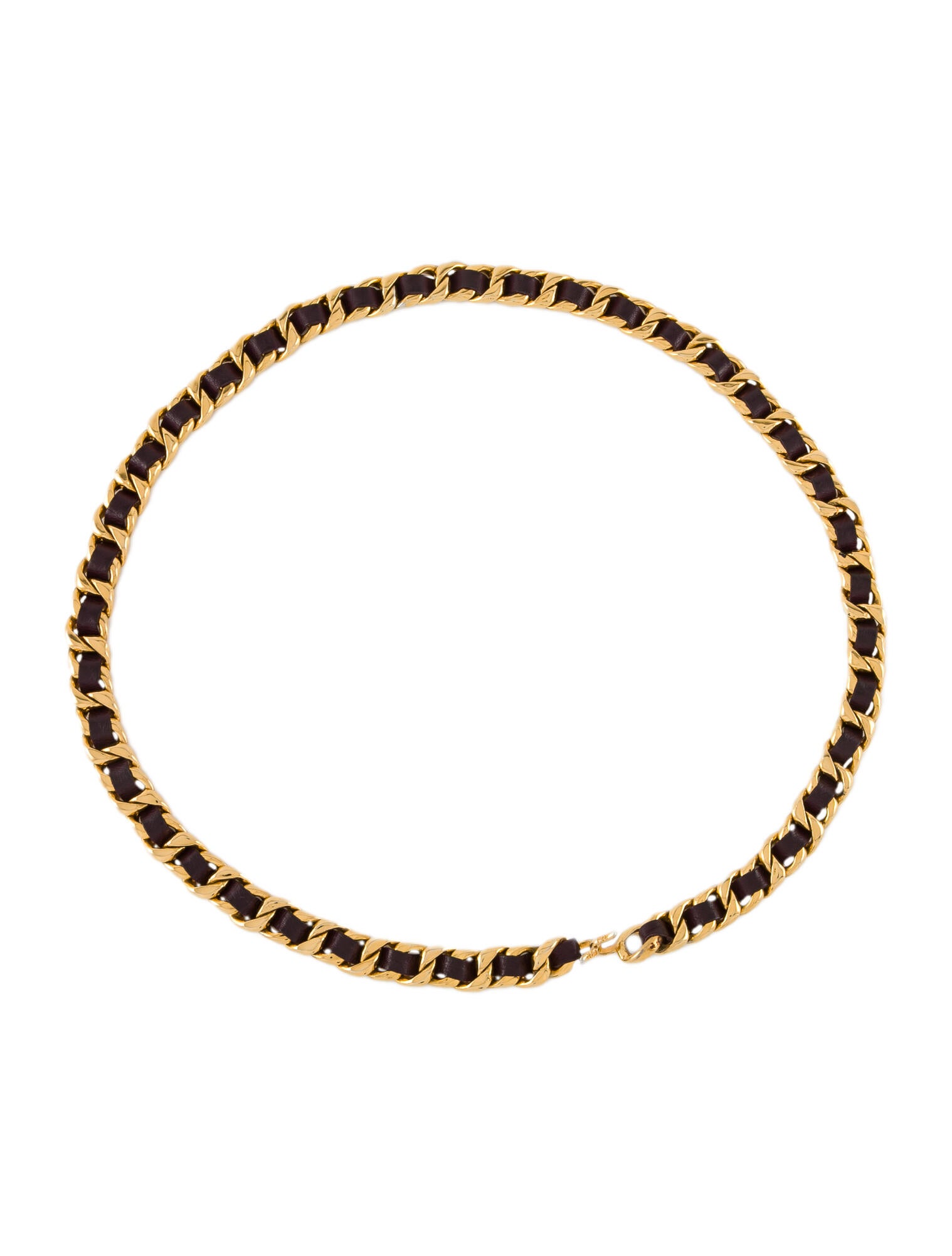 Chanel Vintage Chain-Link Accent Chain-Link Belt