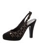Chanel 2011 Interlocking CC Logo Slingback Pumps