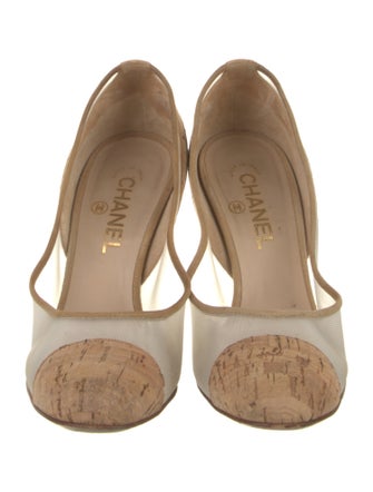 Chanel Interlocking CC Logo Mesh Pumps