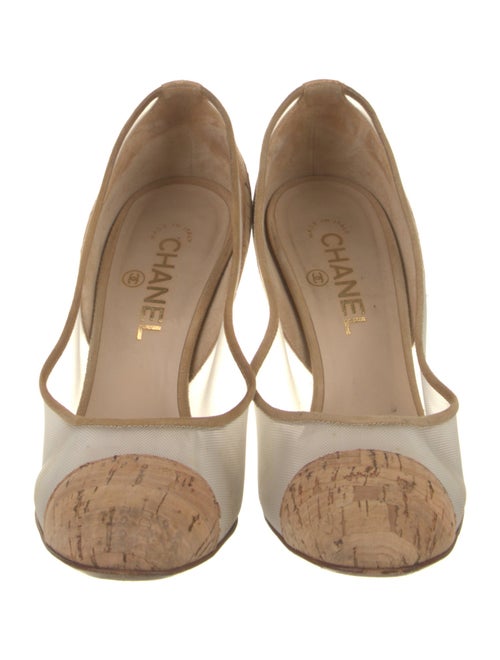 Chanel Interlocking CC Logo Mesh Pumps