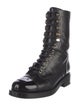 Chanel 2021 Interlocking CC Logo Combat Boots