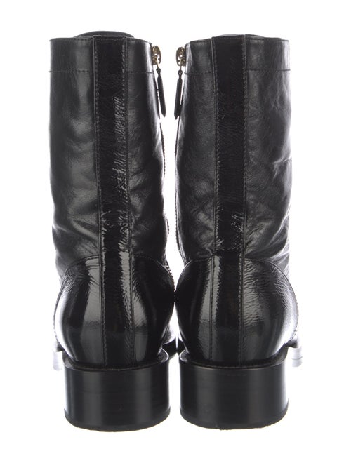 Chanel 2021 Interlocking CC Logo Combat Boots