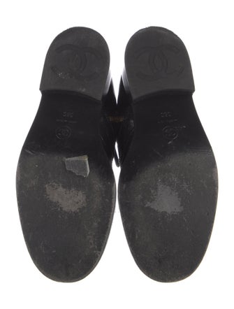Chanel 2021 Interlocking CC Logo Combat Boots