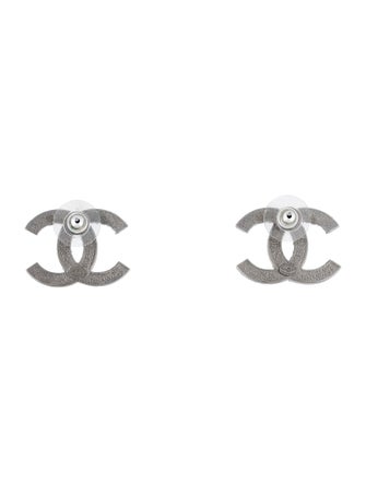 Chanel Strass CC Stud Earrings