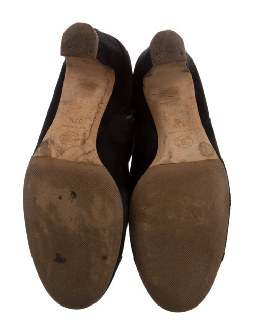 Chanel Interlocking CC Logo Suede Boots