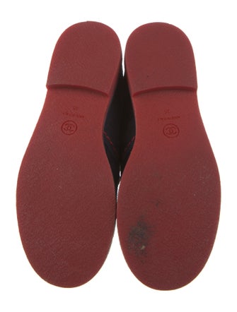 Chanel 2017 Interlocking CC Logo Lace-Up Boots