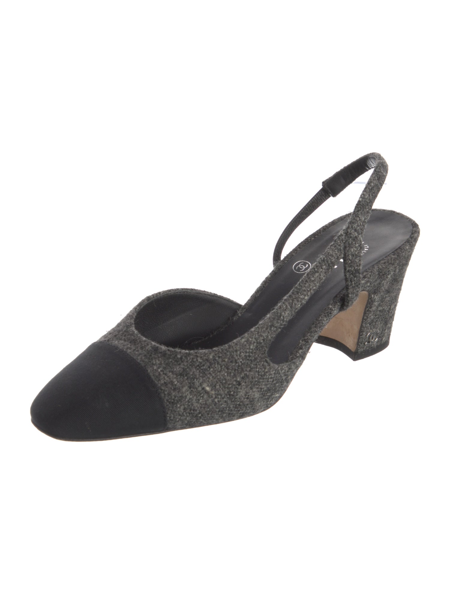 Chanel 2019 Interlocking CC Logo Slingback Pumps