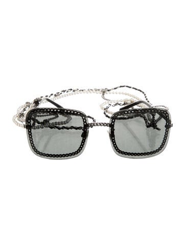 Chanel Sunglasses Square Tinted