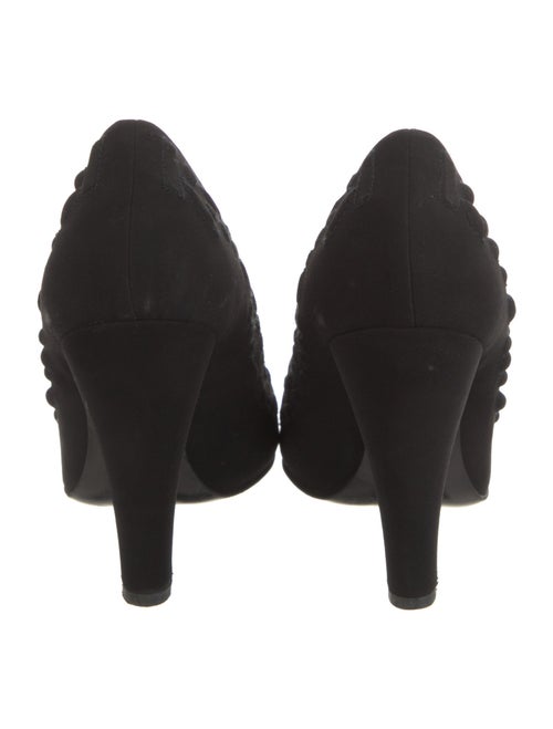 Chanel Interlocking CC Logo Satin Pumps