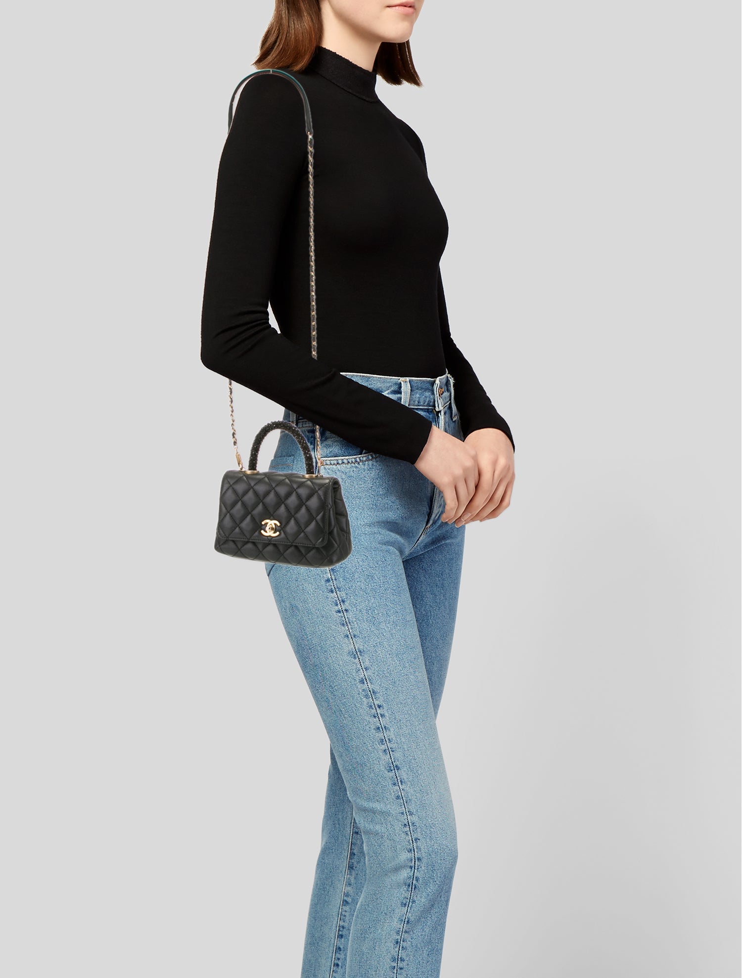 Chanel Extra Mini Strass Coco Handle Bag