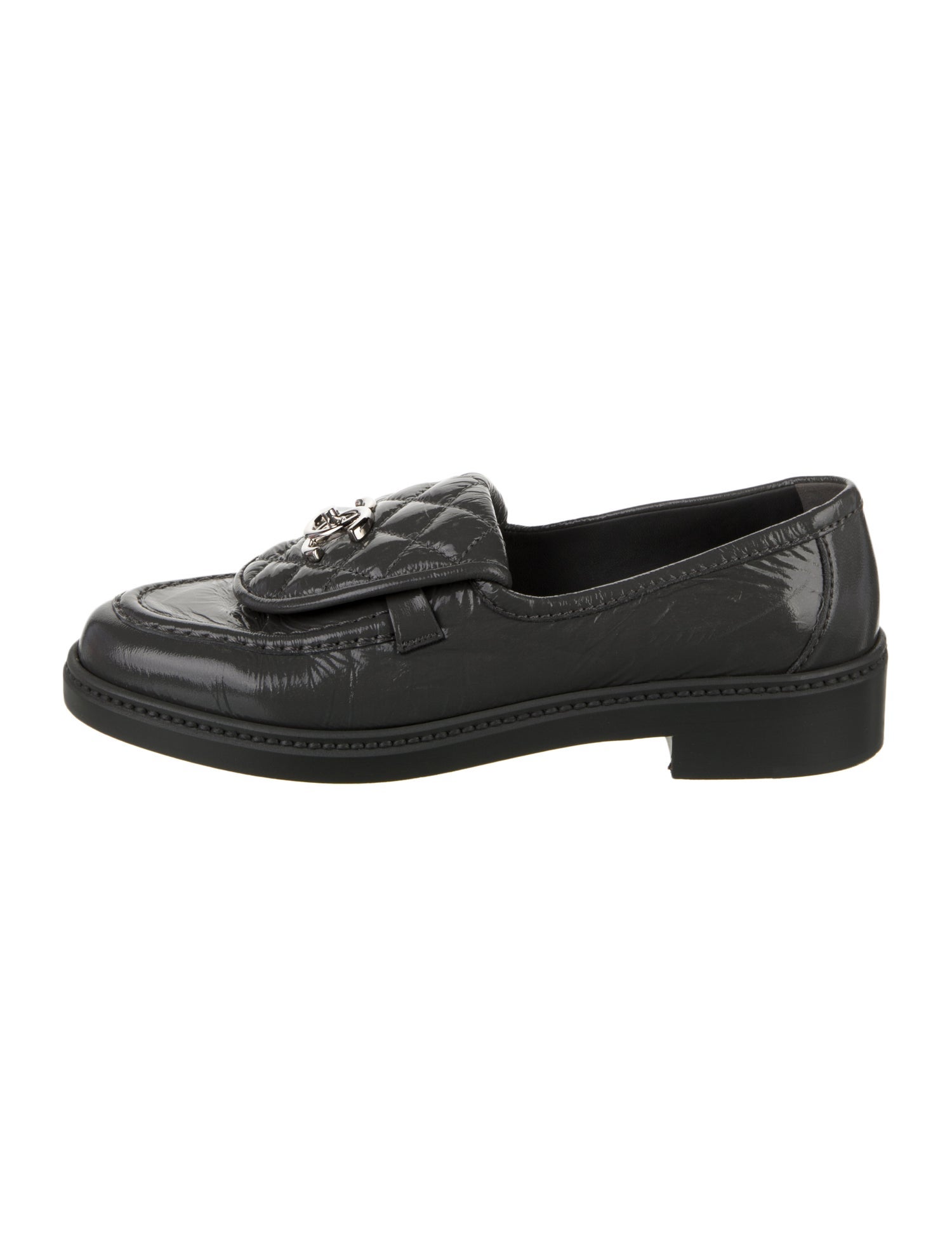 Chanel 2023 Interlocking CC Logo Loafers