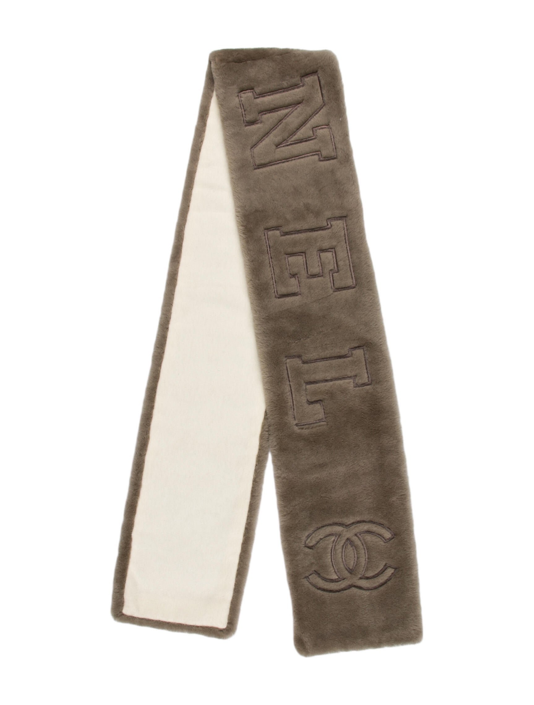 Chanel Shearling 2024 Scarf w/ Tags