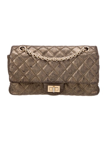 Chanel Shoulder Bags Metallic Reissue 225 Double Flap Bag