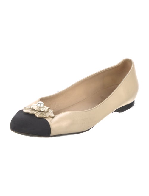 Chanel 2015 Interlocking CC Logo Ballet Flats