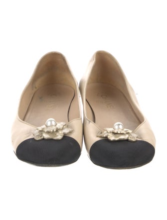 Chanel 2015 Interlocking CC Logo Ballet Flats