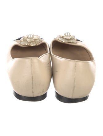 Chanel 2015 Interlocking CC Logo Ballet Flats