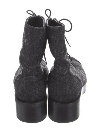 Chanel 2022 Interlocking CC Logo Combat Boots