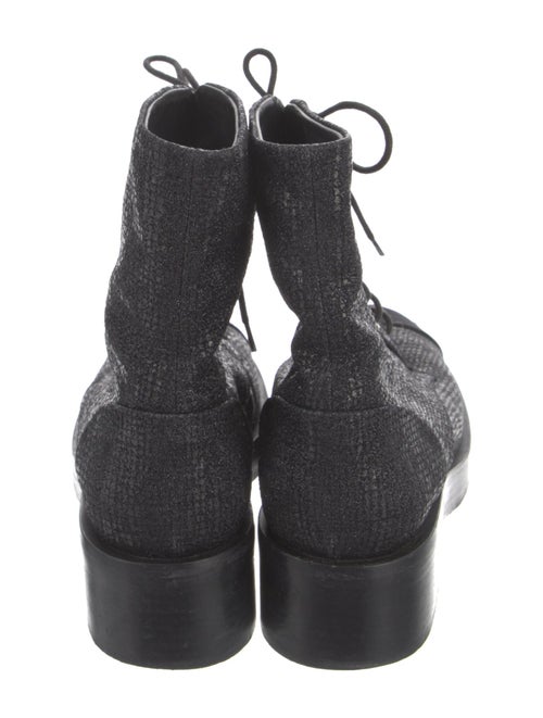 Chanel 2022 Interlocking CC Logo Combat Boots