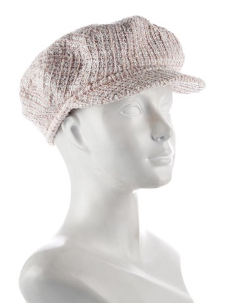 Chanel Tweed Newsboy Hat