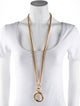 Chanel Vintage Quilted Magnifying Glass Pendant Necklace