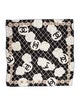 Chanel Camellia CC Square Silk Scarf