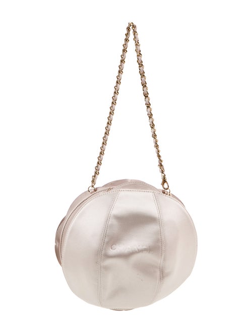 Chanel 267 Satin Camellia Evening Bag