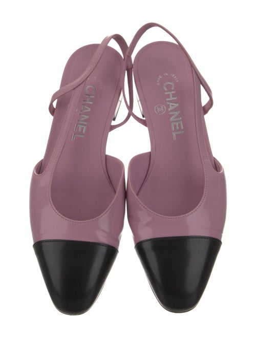 Chanel 2024 Interlocking CC Logo Slingback Flats