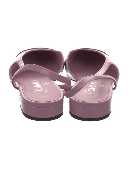 Chanel 2024 Interlocking CC Logo Slingback Flats
