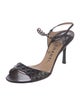 Chanel Vintage Quilted Pattern Slingback Sandals