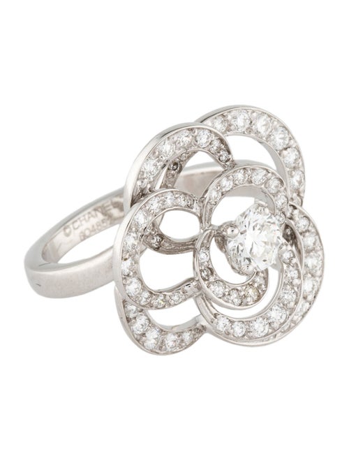Chanel 18K Diamond Fil de Camelia Ring