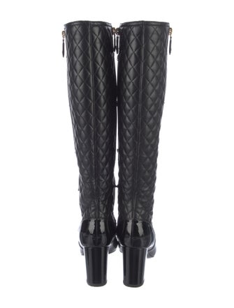 Chanel 2017 Interlocking CC Logo Combat Boots