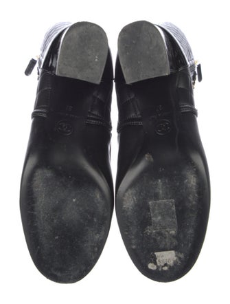 Chanel 2017 Interlocking CC Logo Combat Boots