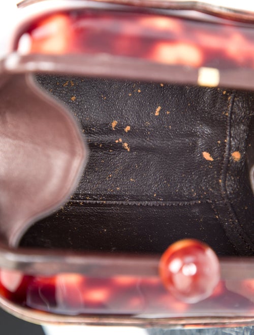 Chanel Interlocking CC Tortoise Shell Clutch