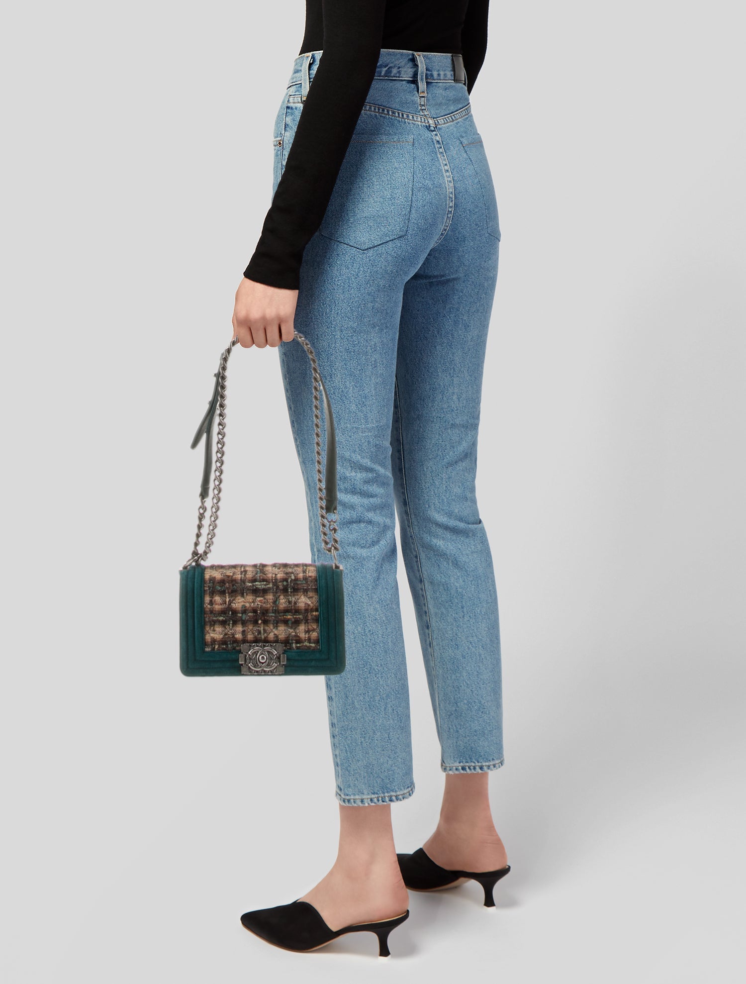 Chanel Paris-Edinburgh Small Tweed Boy Bag